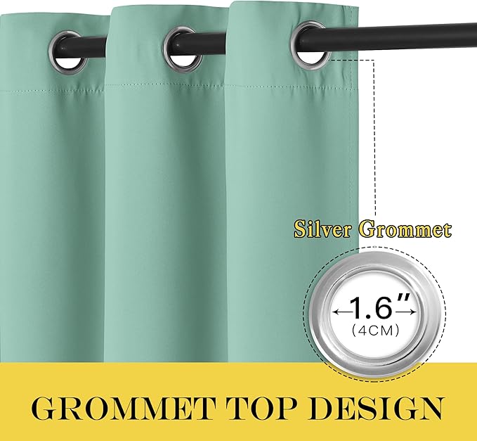 NICETOWN Blackout Window Curtain 90 inch Length