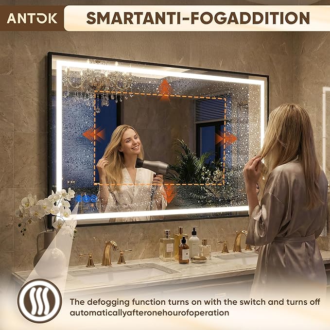 Antok 40X32 LED Bathroom Mirror