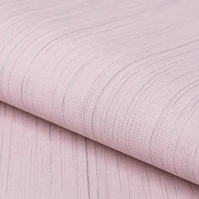 Pink Grasscloth Peel and Stick Wallpaper Texture Contact Paper A Set of 15.7" X