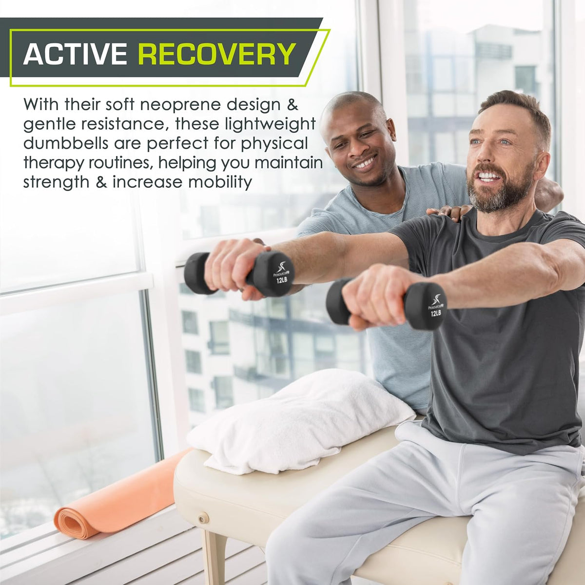 ProsourceFit Neoprene Dumbbells - Non-Slip Grip for Enhanced Comfort | Various Weights Available