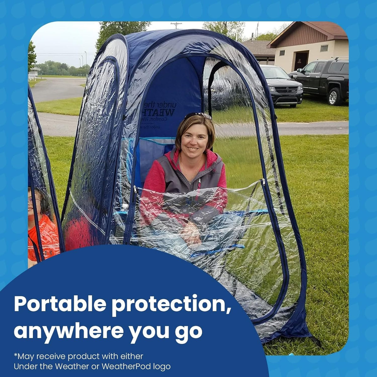 WeatherPod® Original Pop-Up Pod - 1 Person Sports Shelter for Rain & Wind