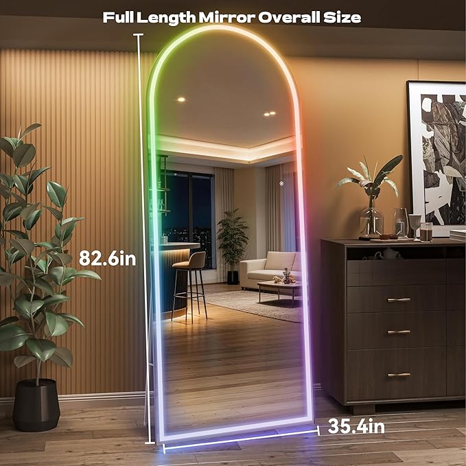 Hasipu Arch Full Length Mirror 83 x 36 in