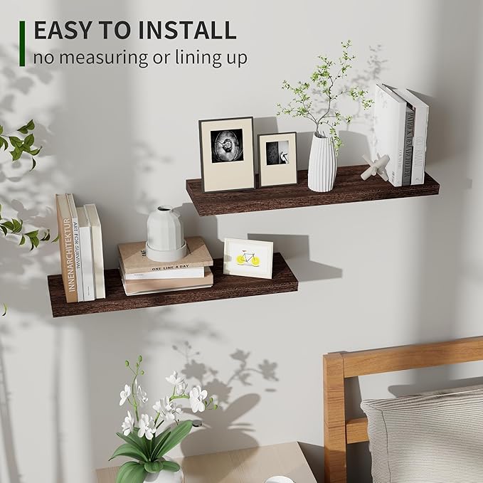 Marsmiles Wood Floating Shelves