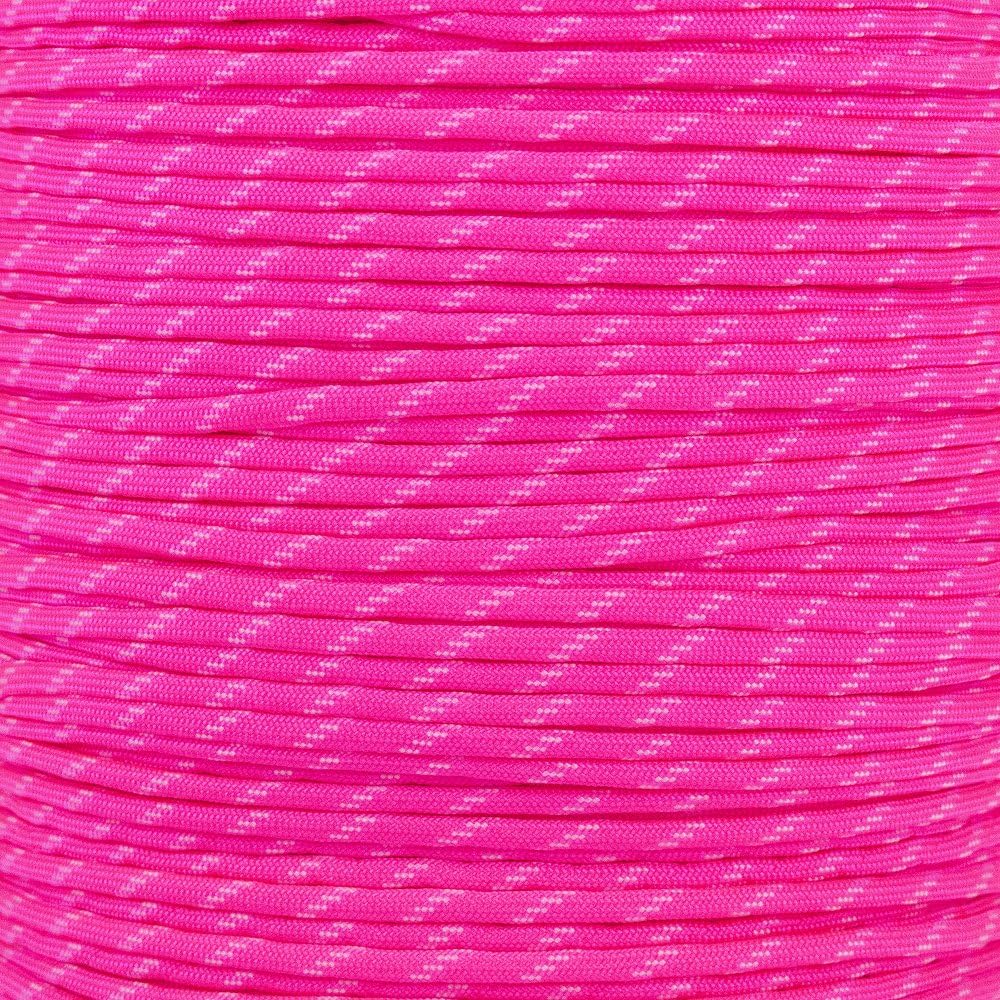 Neon Turquoise Glow in the Dark Paracord - 10 Feet, 100% Nylon with 7 Inner Strands