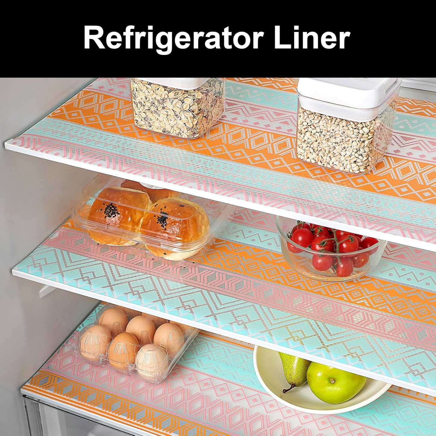 Cooyes Shelf Drawer and Cabinet Liner, Washable Oil-Proof Shelf Liners for Kitchen Cabinets, Shelves, Refrigerator, Non-Adhesive Drawers Mats