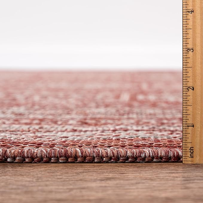 Keen Home Design Terrace Outdoor Area Rug - 9x12 Washable Indoor/Outdoor Rug for Patio, Kitchen, Balcony, Beach, Garden, Deck and Porch, Size: 8'10"x12'