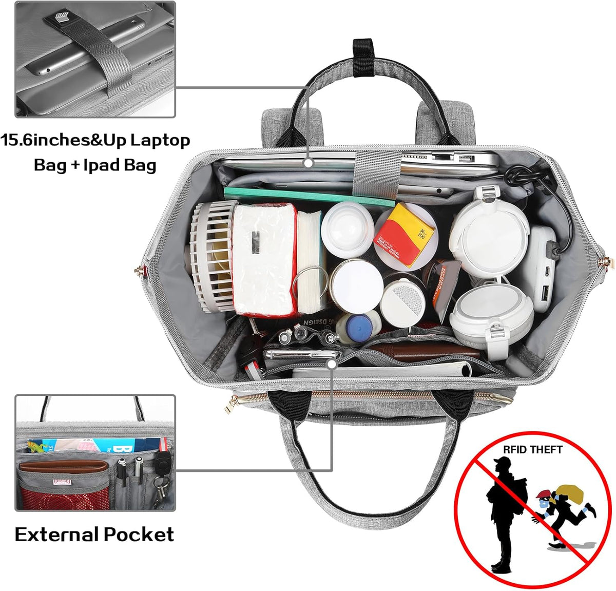 Skiennix Insulated Lunch Bag Backpack - Versatile Cooler for Men & Women | Perfect for Work & Travel