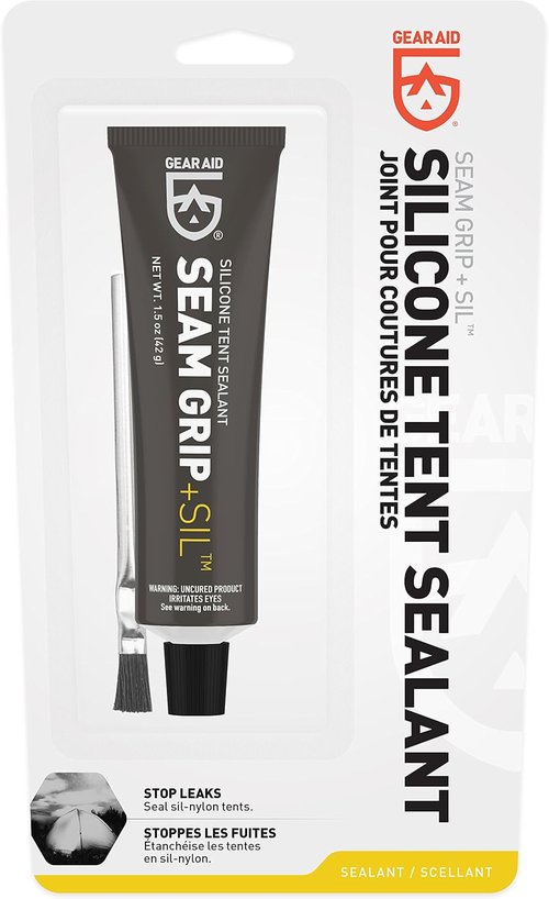GEAR AID Seam Grip SIL Silicone Sealant - Waterproof Protection for Silnylon Tents & Tarps