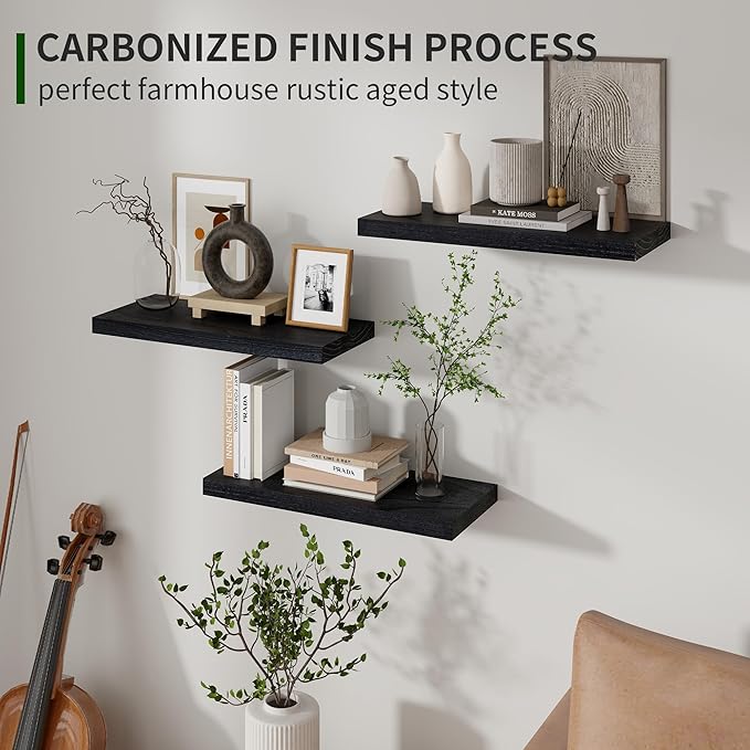 Marsmiles Wood Floating Shelves