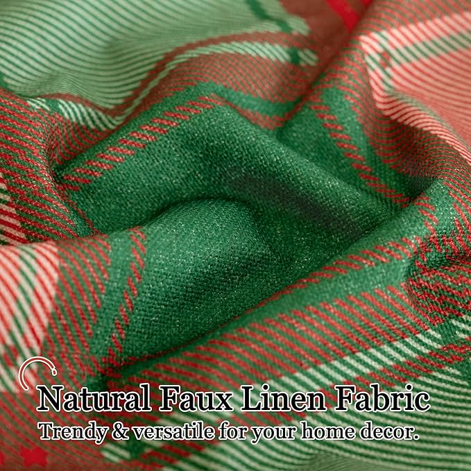 Lajode Plaid Curtains Gingham Patterned