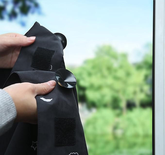 Amazon Basics Portable Room Darkening Blackout Curtain Shade