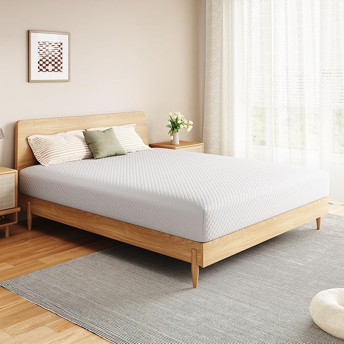 8 Inch Queen Size Mattress in a Box,Memory Foam Mattress for Comfort Sleep, Cooling Night Sleep & Pressure Relief, Ships Compressed (8", Queen)