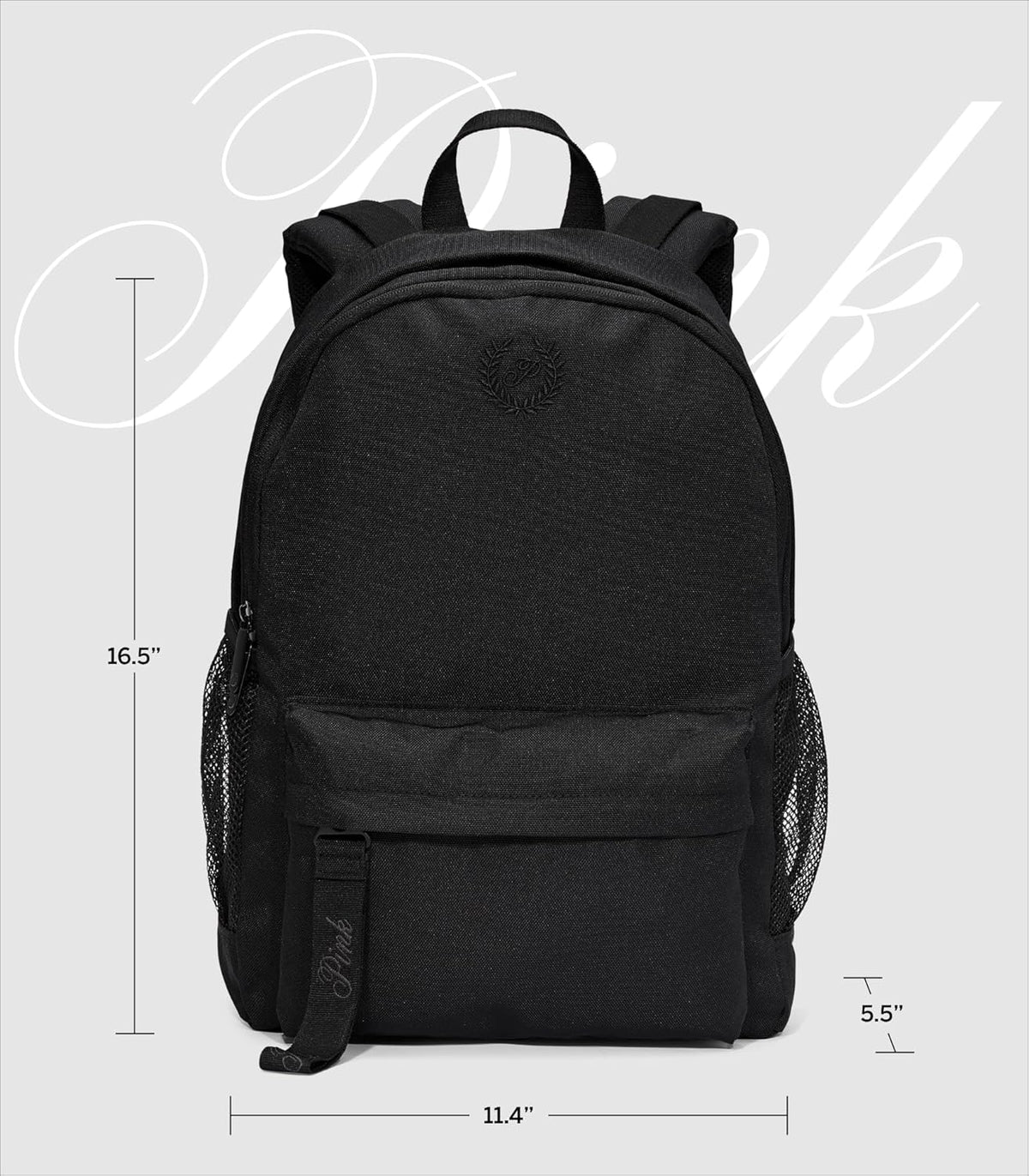 Victoria's Secret Classic Canvas Backpack - Stylish Black Bag for Women | One Size