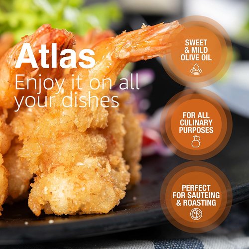 Atlas 1 LT Cold Press Extra Virgin Olive Oil - Polyphenol Rich, Organic & Unprocessed from Morocco | Award-Winning Quality