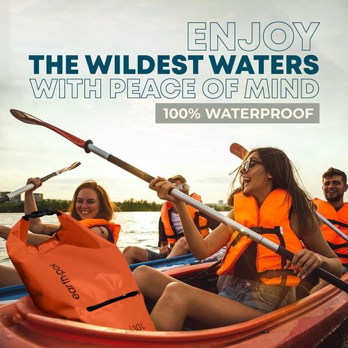 Earth Pak Waterproof Dry Bag - Durable Dry Bag Backpack with Zippered Pocket for Gear Protection