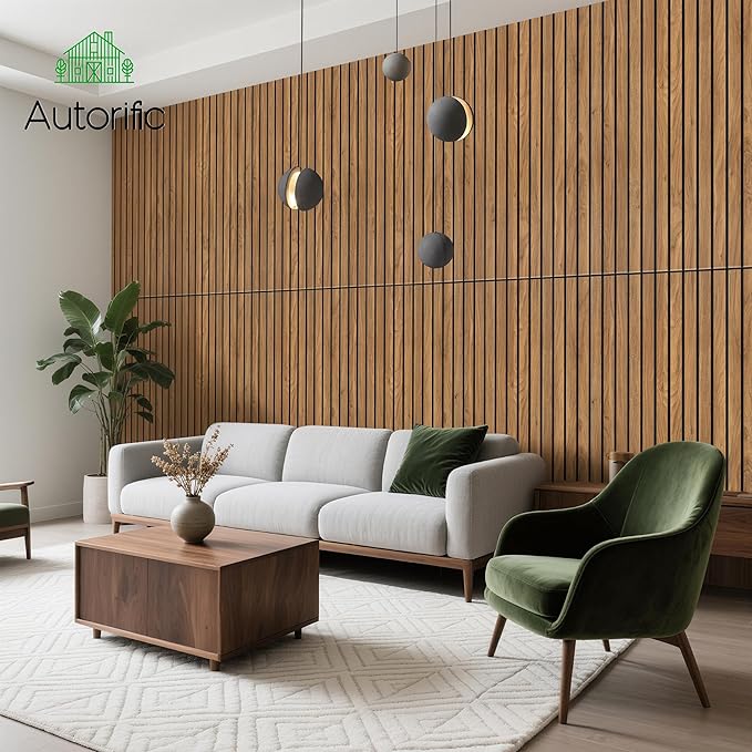 Wood Veneer Acoustic Panels, 4 Pack 47.2”x23.6” Sound Panels, Decorative Large
