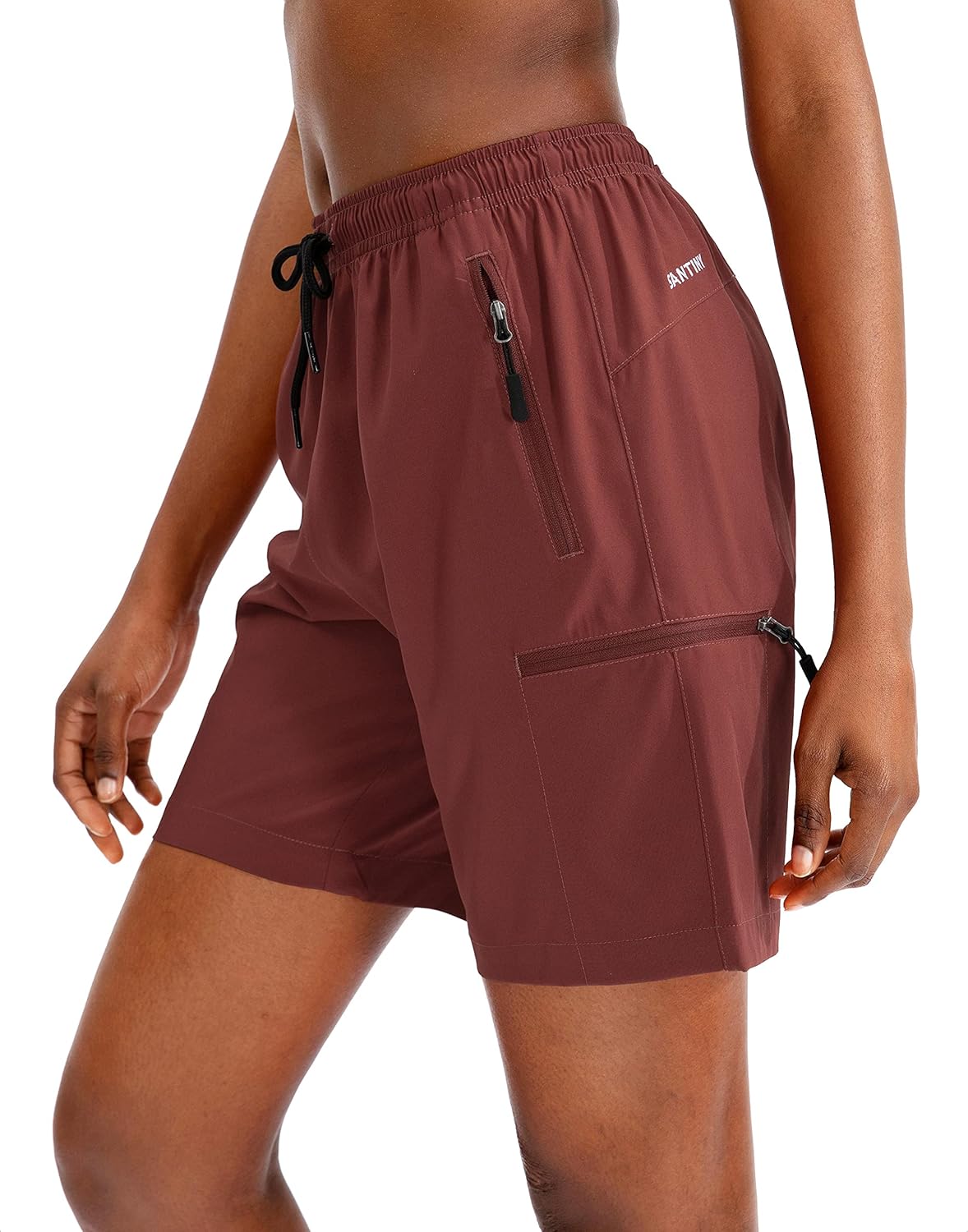SANTINY Women's Hiking Cargo Shorts - Quick Dry Lightweight Design with Zipper Pockets | 5''/7''/9'' Sizes