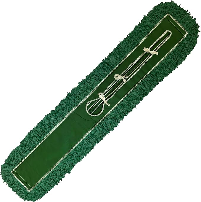 Ultimate Dust Mop Kit: Industrial-Grade Performance, Heavy-Duty Frame, Telescopic Handle - Green 48 Inch