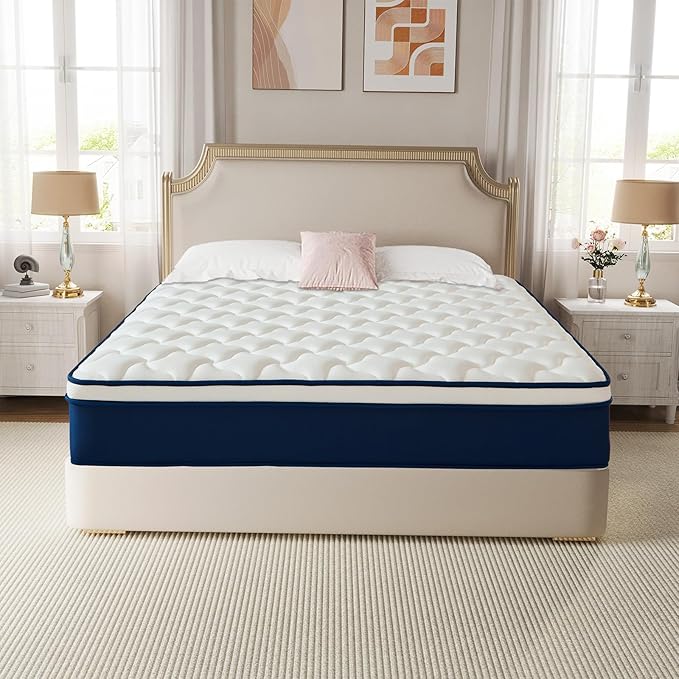 14 Inch Twin Luxury Memory Foam Mattress, Medium Firm - Gel-Infused Cooling, CertiPUR-US Certified, Plush Pressure Relief, Vacuum-Packed for Easy Setup