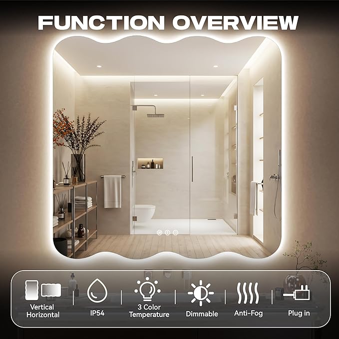 Hasipu Wavy Full Length Mirror