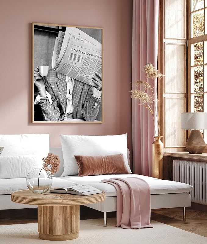 Poster Master Woman Reading Newspaper