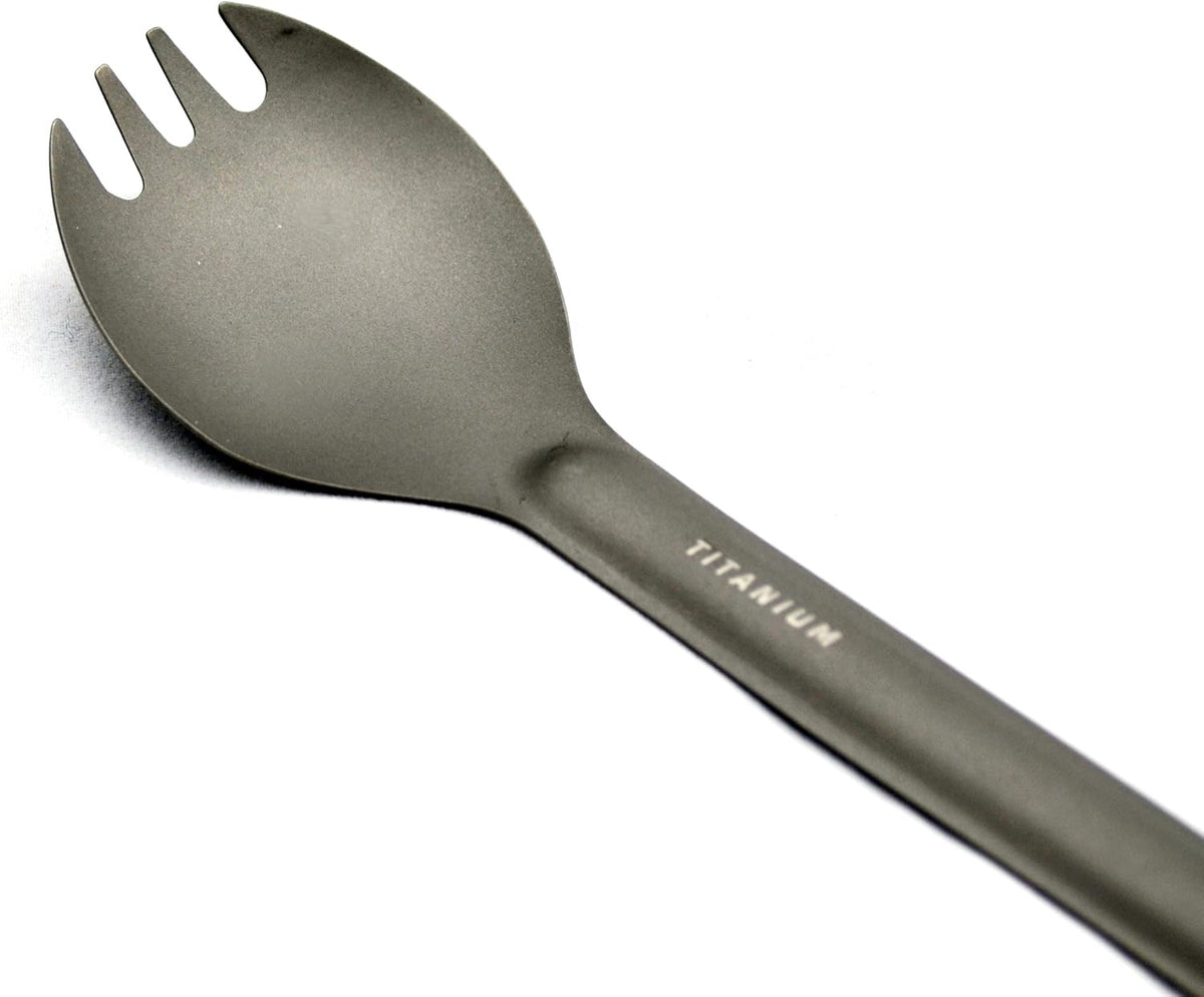 Ultralight Titanium Spork by TOAKS - Durable, Lightweight Camping Utensil