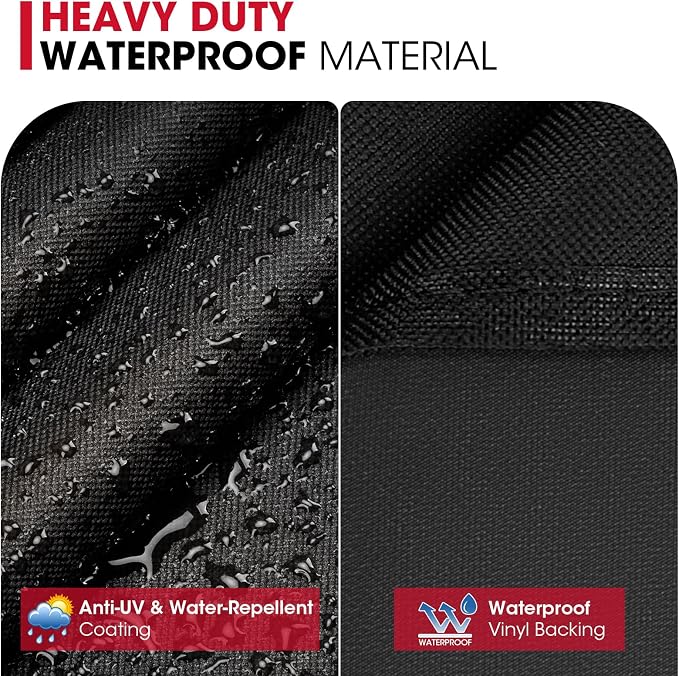 Unicook Outdoor Large Grill Cover 70 Inch, Heavy Duty Waterproof Gas Grill Cover for Outside, Fade Resistant Durable BBQ Protector, All Weather Protection for Backyard BBQs, Black