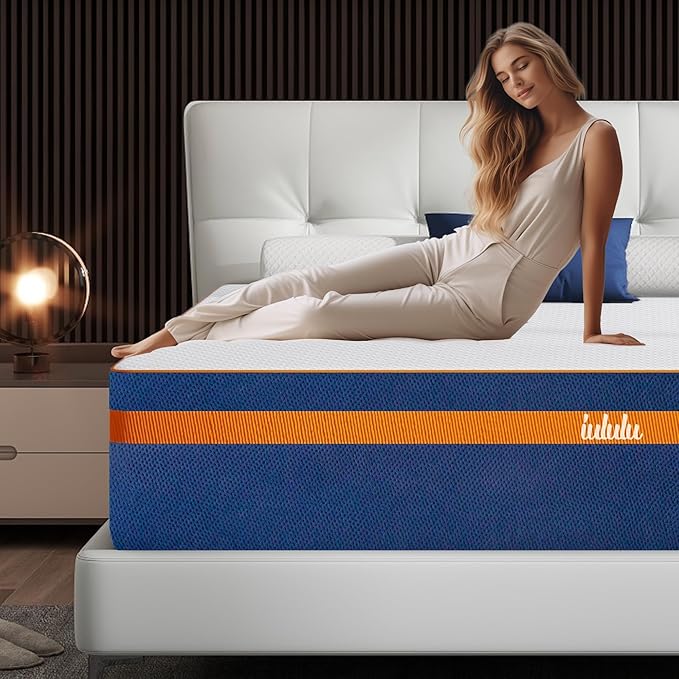 14" Cal King Mattress - Luxury 6 Premium Pressure Relieving Layers for Back Pain, Bamboo Charcoal Foam, 365 Night Trial, Made in USA CertiPUR-US Certified