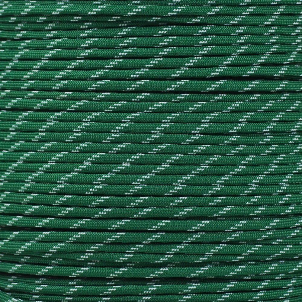 Neon Turquoise Glow in the Dark Paracord - 10 Feet, 100% Nylon with 7 Inner Strands