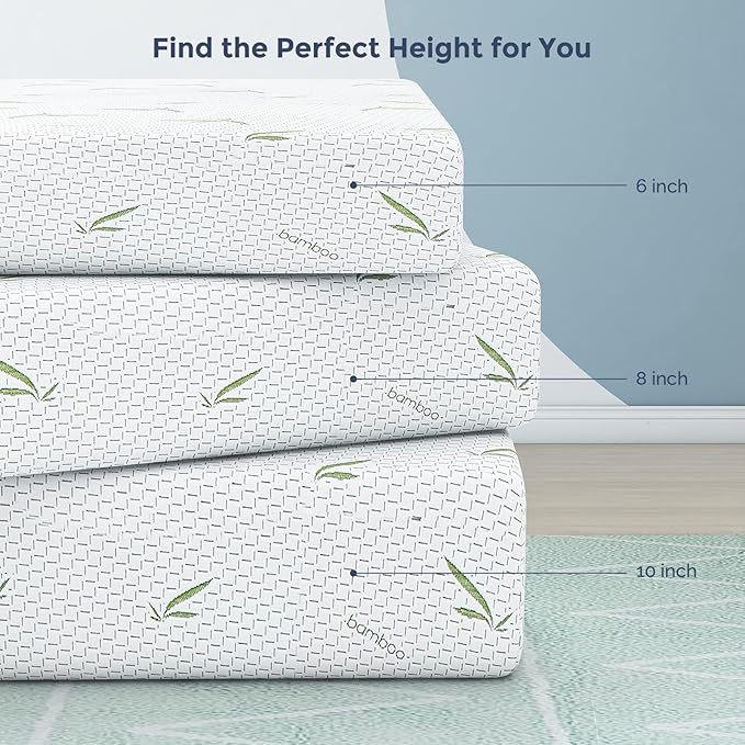 IULULU Twin Mattress in a Box, 6 Inch Memory Foam Mattress for Kids, Medium Firm, CertiPUR-US Certified