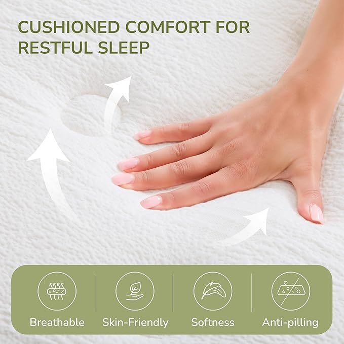Queen Mattress, 14 Inch Queen Size Hybrid Mattress with Individually Pocket Innerspring for Cooling Motion Isolation & Silent Sleep, Pressure Relief, Edge Support,Medium Firm