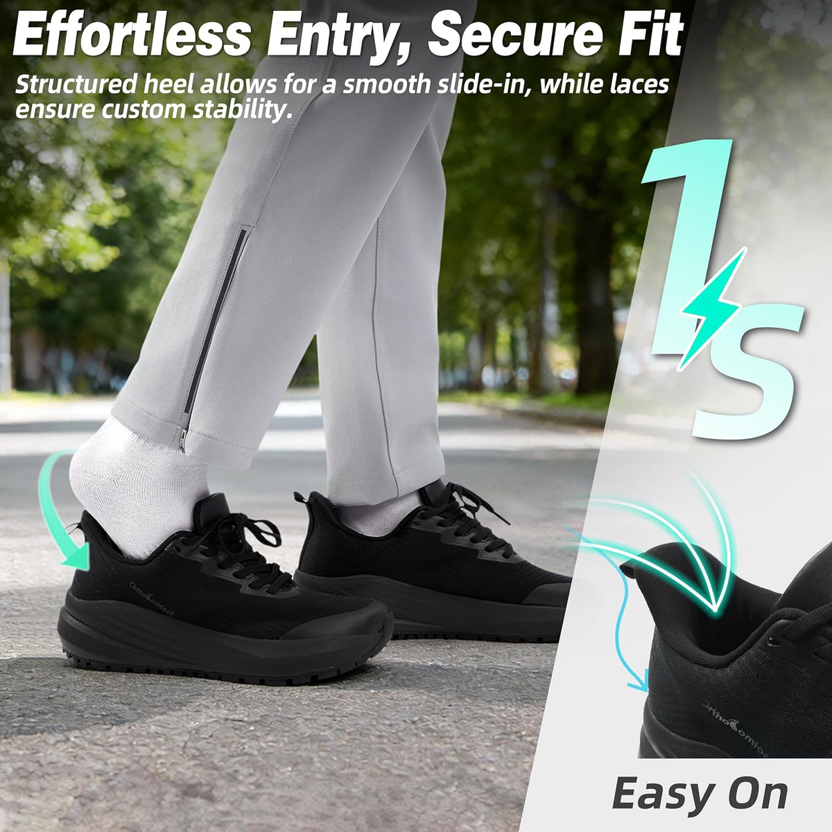 Skiennix Women's Orthopedic Shoes - Comfortable Arch Support for Plantar Fasciitis | Casual Hiking Sneakers