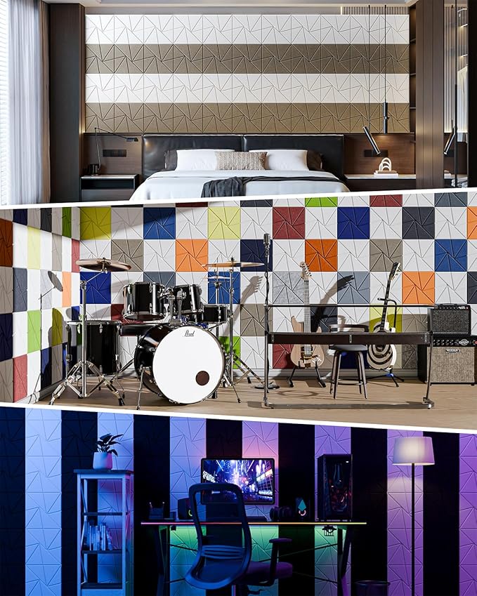 12 Pack Acoustic Panels, Sound Proof Foam Panels