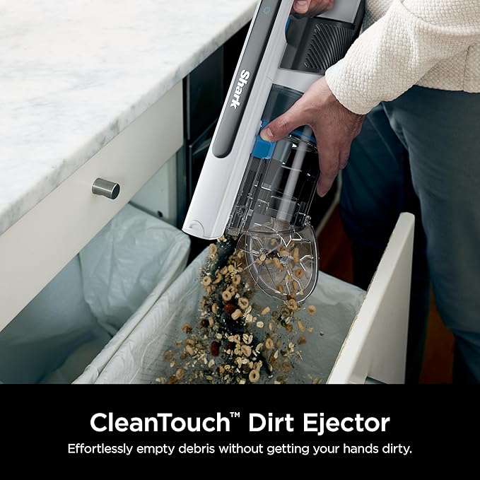 Shark PowerPro Flex Reveal Plus Cordless Vacuum, FloorDetect & Dirt-Reveal Technology, HEPA Filter, for Carpets & Hard Floors, Up to 50-Minute Runtime, Powerful Pet Hair Pickup, Java, IZ382H