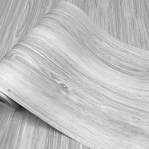 Wood Grain Peel and Stick Floor Tiles – 11.8” Width, Full Roll Length of 590" –