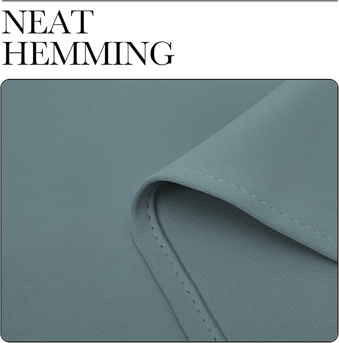 NICETOWN Greyish Blue Blackout Curtains Panels