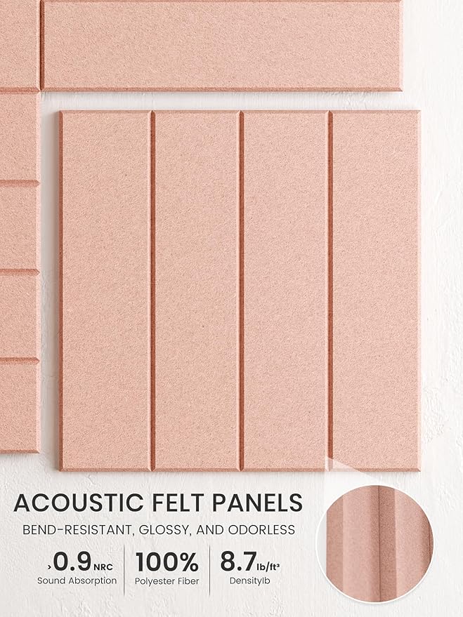 Bumusty Large Cork Board Alternative-36 x 24" Felt Bulletin Board Tiles
