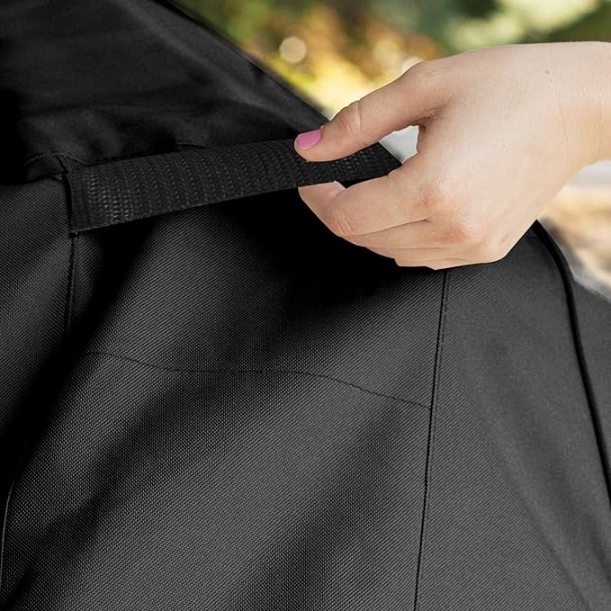 RosieLily Outdoor Chair Covers, High Back Patio Chair Covers Waterproof, Heavy Duty Patio Furniture Covers, Stackable Outdoor Bar Stool Covers, 600D, High Back with Lock Hole-2 Pack