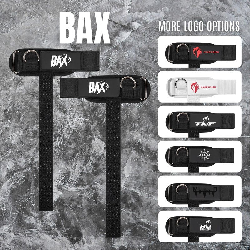 Ekkovision EKKO Weight Lifting Straps With Cuffed D Ring, Wrist Support for Men, Heavy Duty Thick Comfortable Lifting Straps, Secure Fit, Enhanced Grip, Straps for Weightlifting & Gym Training
