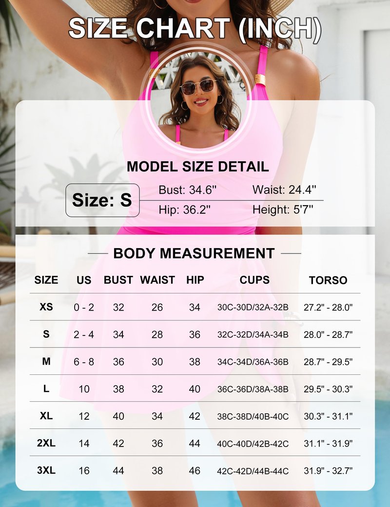 Blooming Jelly Womens One Piece Swimsuits Modest Tummy Control Bathing Suit Cute Curvy Slimming Swimdress (L, Blue)