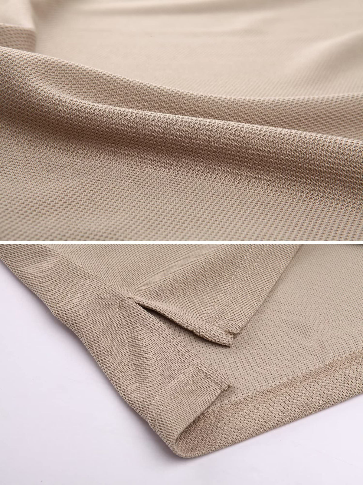 MAGCOMSEN Mens Polo Shirts Short Sleeve Golf Outdoor Dry Fit Polo Shirt Work Tactical T Shirt Khaki XL