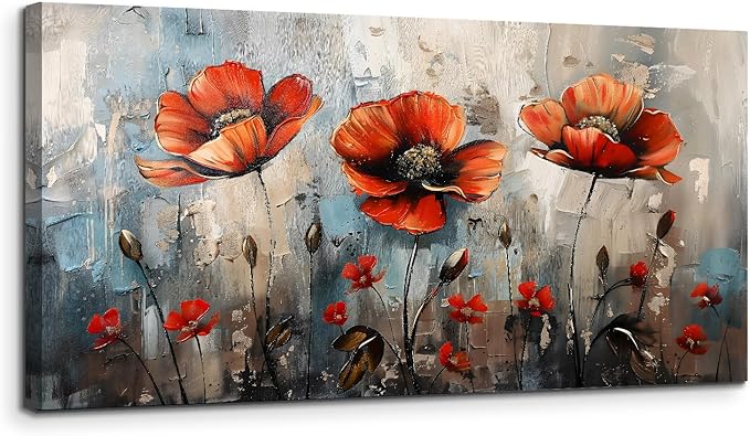 SERIMINO Large Wall Art for Living Room, Nature Floral Botanical Canvas Prints