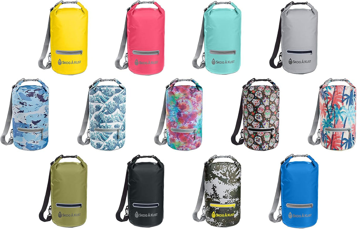 Skog Å Kust DrySak Waterproof Roll Top Bag - Perfect for Travel & Outdoors - 5, 10 & 20 Liter Sizes