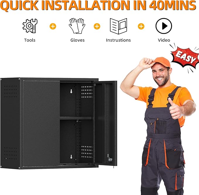 Garage Wall Cabinet, Metal Wall Cabinets