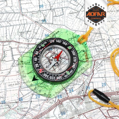AOFAR Orienteering Compass AF-362 for Hiking and Navigation, Professional Field Compass for Map Reading and Survival, Lightweight
