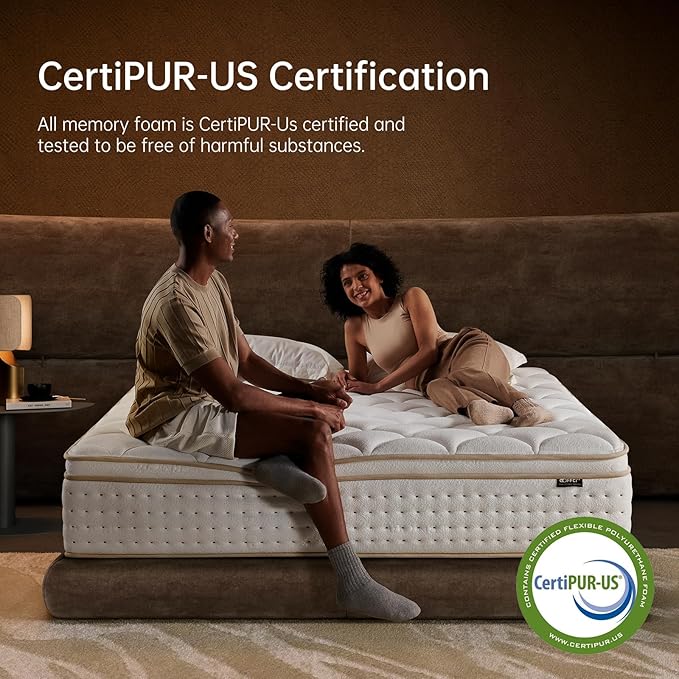Full Mattress 12 Inch Mattress Full Size in a Box,Superior Hybrid Mattress with Memory Foam for Extra Lumbar Support,100 Night Trial,Maximum Support,Zoned Spring, Firm (12 Inch, Full)