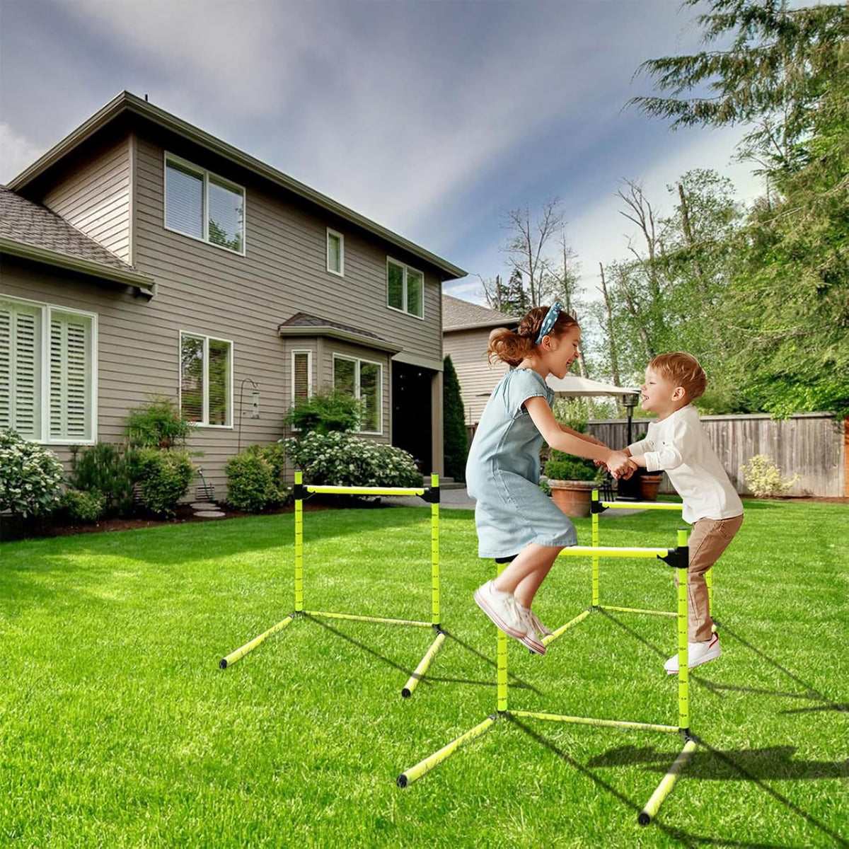 Skiennix Adjustable Hurdles - Detachable Agility Training Equipment for Indoor & Outdoor Use | Perfect for Soccer & Basketball Athletes