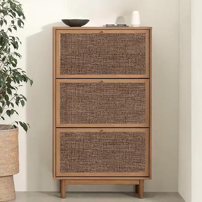 Amiya Grasscloth Brown Wallpaper 17.3"x120" Peel and Stick Faux Fabric Linen