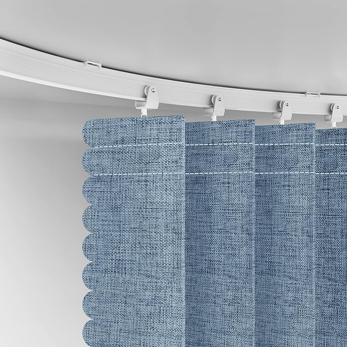 Room Divider Curtain Sets with Flexible Ceiling Track, Privacy Soundproof