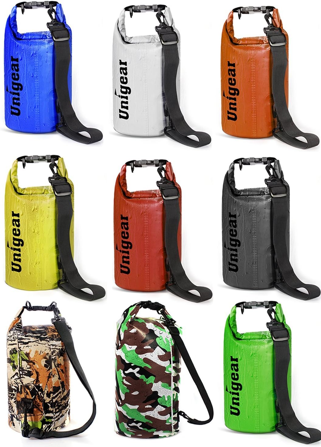 Unigear Waterproof Dry Bag - Lightweight Floating Design for Kayaking, Boating, Fishing | 2L/5L/10L/20L/30L/40L